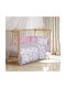 Alouette Set Baby Crib Cotton Sheets Princess Pink 130x170cm 3 Pieces