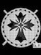 Cross N8 Perforated Cardboard 21cm Diameter Design Imprint Koliva Fanouropita Or Cake Monasteries Churches Confectionery Subject To Copyright Number 873