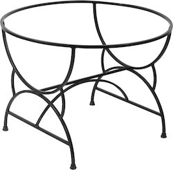 Lianos Stand De Masă Metalic Negru 120x73x73cm