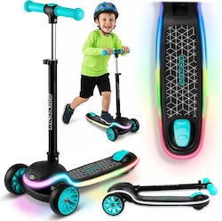 Ricokids Kids Scooter Foldable Leddi 3-Wheel Black