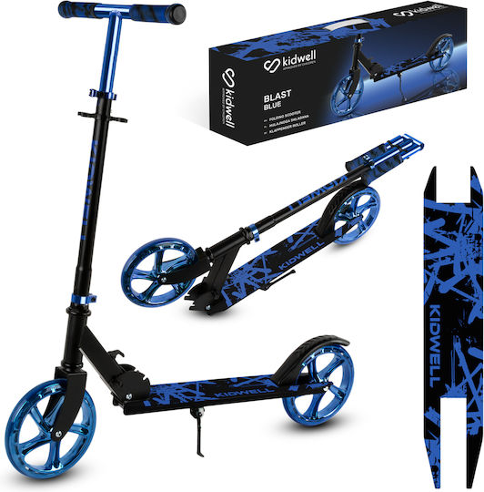 Kidwell Kids Scooter Foldable 2-Wheel for 8+ Years Blue