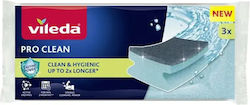 Vileda Vileda Kitchen Sponge Set Gray 3 Pieces