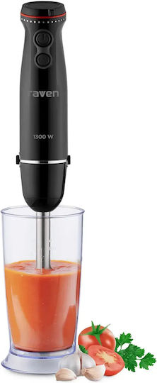 Raven Handmixer mit Kunststoff-Stab 1300W Grau