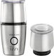 Izzy Elektrische Kaffeemühle 200W mit Getreidekapazität 100gr Silber