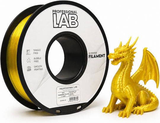 Petg Filament 3D Drucker Professionell Labor 1 Kg 1,75 Mm Transparentes Gelb