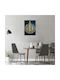 Pictură Decorativă De Perete Caligrafie Arabă Elegantă 40x60 Cm Albastră