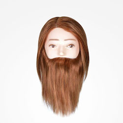 Natural Hair Practice Head Male Mannequin Hair Beard