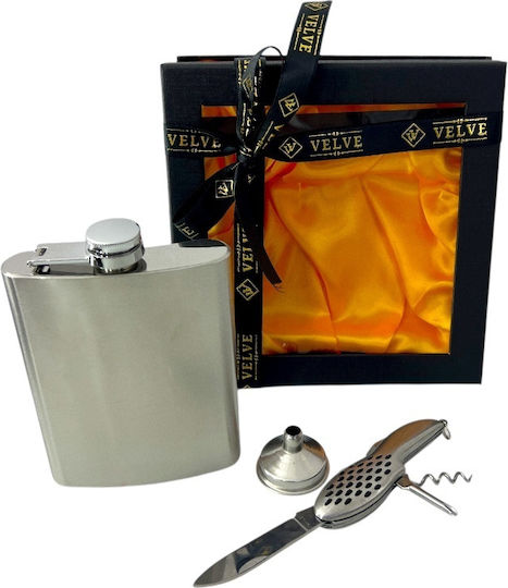 Men's Set Vlv Flask Funnel Multifunctional Knife In Premium Box
