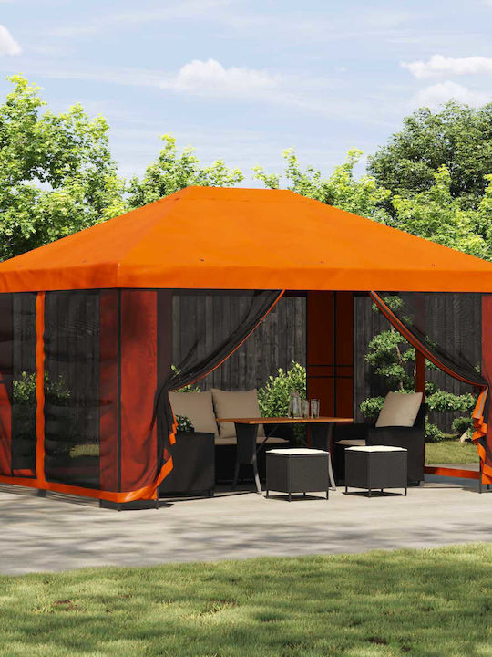 vidaXL Garten Gazebo Orange 4x3m