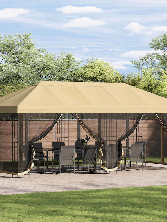 vidaXL Garten Gazebo Beiges 6x3m