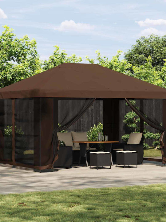 vidaXL Garten Gazebo Braune 4x3m