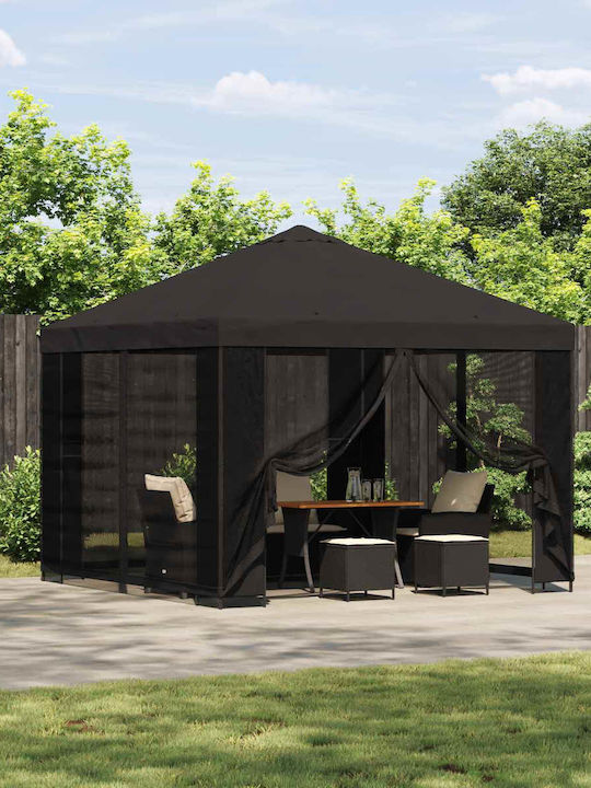 vidaXL Garten Gazebo Grau 3x3m
