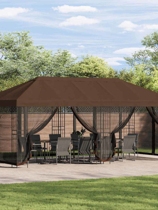 vidaXL Garten Gazebo Braune 6x3m
