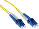 Καλώδιο Οπτικής Ίνας Act Os2 Lc Lc Duplex 9/125μm Upc 1m Yellow Rl9901