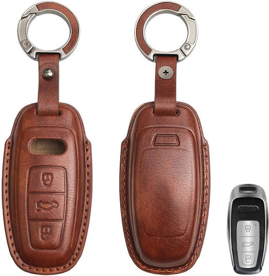 Husă Din Piele Pentru Cheie Auto Audi 3 Butoane