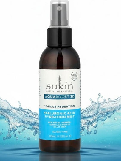 Sukin Naturals Face Mist Facial Toner with Hyaluronic Acid 125ml