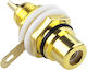 RCA Chassis Connector Gold Black