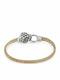 Paraxenies Women's Bracelet Chain in Silver Gold Plated with Zircon