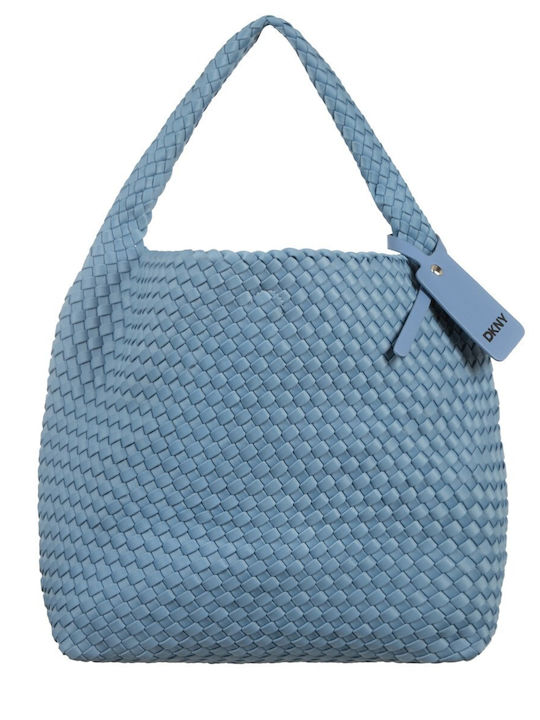 DKNY Geantă Tote de Mână din Material Textil pentru Damă Albastră