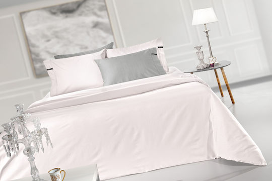Guy Laroche Minimal Bed Sheet Double 240x270cm Perla