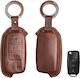 Leather Car Key Case Group Vag 3 Buttons
