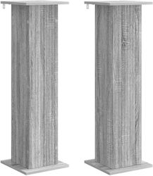 vidaXL Wooden Gray Plant Stands 30.5x30x100.5 c...