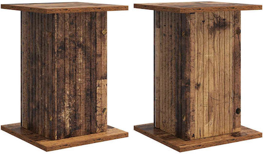 vidaXL Wooden Plant Stands 30.5x30x43 cm 2 Pieces