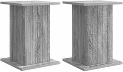 vidaXL Pflanzenständer Holz Grau 30,5x30x43cm 2...