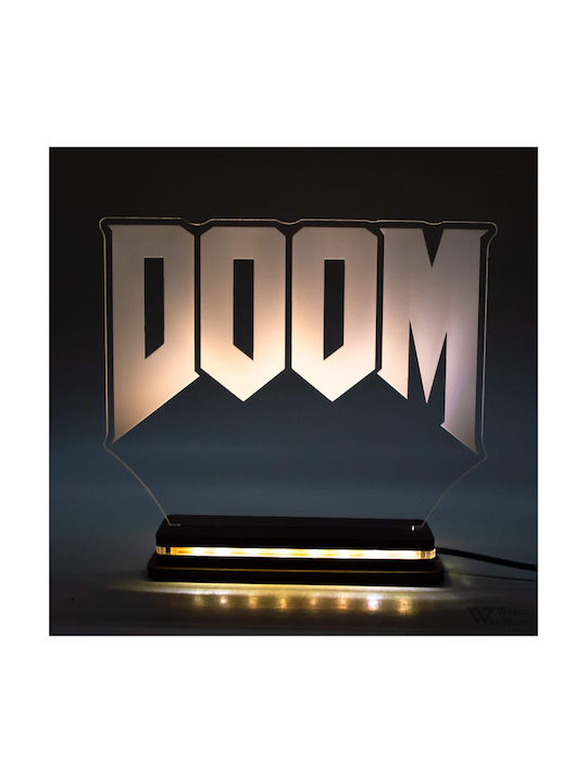 World of Wood Decorative Table Lamp Doom LED 18x15cm