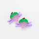 Tutti Frutti Hair Clip Set 2 Pieces Purple
