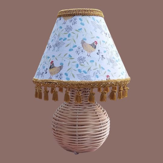 Bambus Huhn Tischlampe Maße 35*20*15 E27