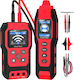 Detector Profesional de Circuite de Cablu Noyafa Nf-8301 Multimetru Digital Integrat 400v Funcție Ncv Fără Contact 8 Niveluri de Sensibilitate Reglabile Localizare Cablu Subteran În Perete Indicator de Semnal Lanternă Led Kit Complet Roșu