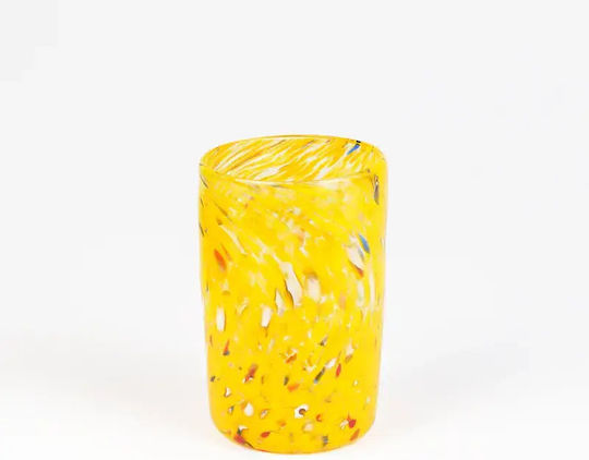 Murano Go.to Spotted Glass Mug Yellow 200ml