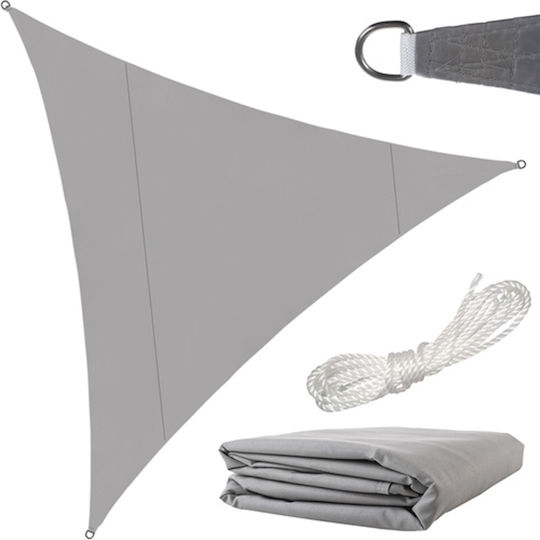 Dreieck Sonnensegel Grau 4m 120g/m²