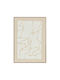 3D Gemälde "Fabric Ziad" Beige-Braun 50x70cm