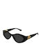 Gucci Women Sunglasses With Black Horn-Rimmed Frame And Grey Lens gg2121s 001