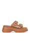 Flache Sandalen für Damen Flatforms Beigen