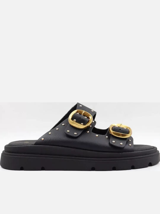 Women's Flat Sandals Flatforms Black