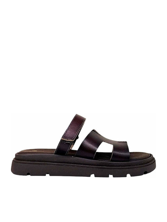 Alta Moda Women's Flat Sandals Flatforms Brown