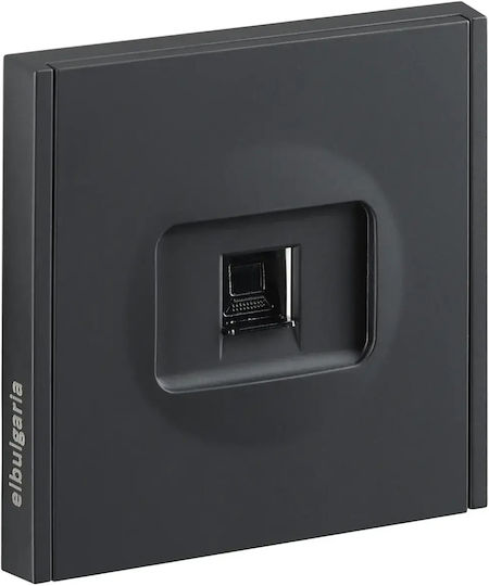 Rl45 Cat6a Socket Black Slim Line Elbulgaria 33550 Bk