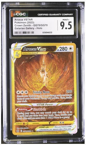 Arceus Vstar Crown Zenith Gg70/gg70 Cgc 9.5