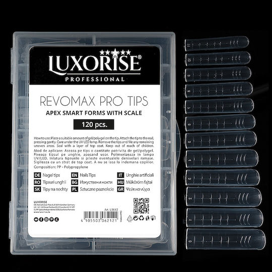 Reusable Revomax Pro Tips Luxorise Flexible Apex Polygel Gel 120 Pcs