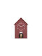 Karlsson Dog House Wall Clock Burgundy 26.5x11.5cm