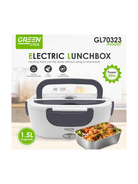 Green Lyca Ηλεκτρικό Δοχείο Φαγητού Inox Πράσινο 1.5lt