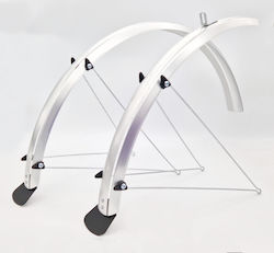 Apărători De Noroi Argintii Pentru Bicicletă 28"/700c Spencer