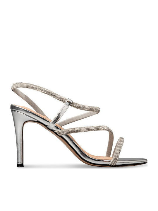 Envie Shoes Damen Sandalen Silber
