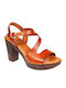 748 Leder Damen Sandalen Tabac Braun