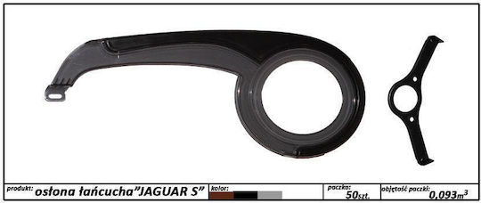 Saks Jaguar S Negru Apărătoare Lanț 185mm