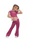 Set Pentru Copii Cu Pantaloni De Vară 2 Bucăți Dusty Rose