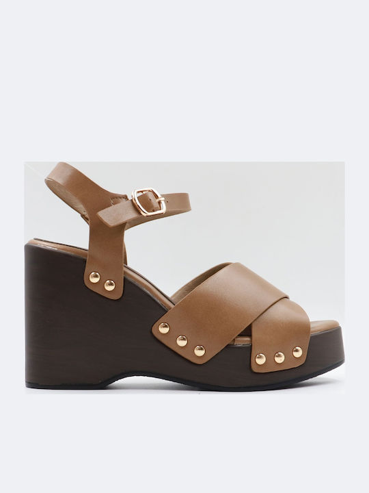 Sweetshoes Sommer Damenplattformen Beige